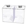 ZHANGJINYISHOP2016 Vis Tank Creatief LED Licht Vechten Vis Dubbele Raster Tank Kleine Sier Vis Tank Kantoor…