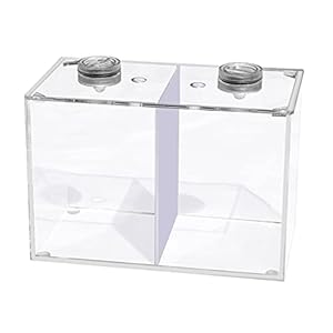 ZHANGJINYISHOP2016 Vis Tank Creatief LED Licht Vechten Vis Dubbele Raster Tank Kleine Sier Vis Tank Kantoor…