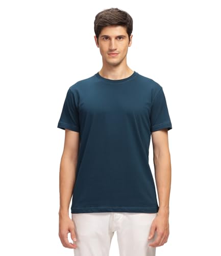 Image of Men T Shirt Cotton Round Neck | Solid Cotton Tee Half Sleeve | Breathable Casual T Shirt for Men | Stylish Round Neck Casual Wear | 12 Colors