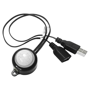 DollaTek DIY LED Verlichting USB Motion Sensor Lichtschakelaar Lichtsensor Schakelaar Verstelbare Vertraging Tijd 15-130S