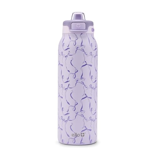 Image of Ello Pop & Fill Insulated Stainless Steel Water Bottle with Quick Fill Lid, Leakproof Locking, Sip or Chug Spout, BPA-Free, Double Wall Vacuum Insulated for Sports, Travel & School- 22oz / 32oz / 40oz