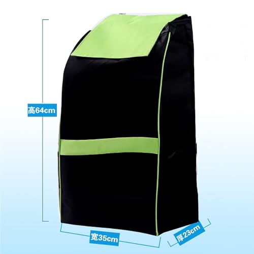Borsa portaoggetti impermeabile in tessuto Oxford, carrello portatile per viaggi, campeggio, generi alimentari e picnic, borsa per la spesa versatile con tasche laterali per una facile organizzazione