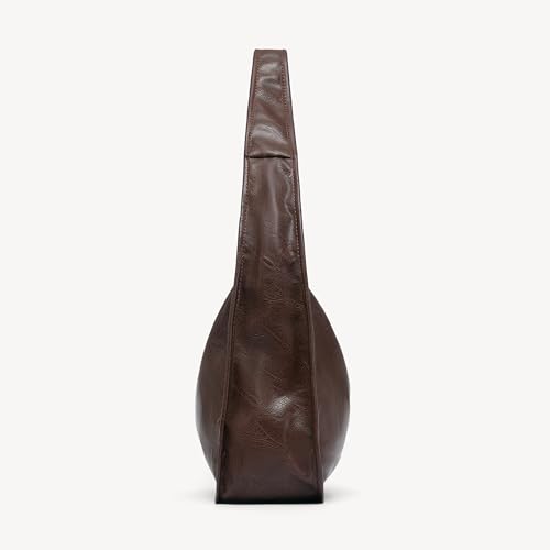Image of NEWBELLA Hobo Purse, PU Leather Shoulder Bag, Tote Handbag for Work and Travel (Coffee)