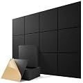 12 Pack Self-Adhesive Sound Proof Foam Panels for Walls 12"x12"x0.4" Fabric