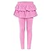 Girls Skirted Leggings Stretchy Casual Elastic High Waisted Cute Layered A-Line Skirts Athletic Dance Tights for 3-14 Years
