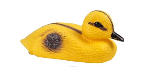 BURI Teichfigur Ente Küken 13cm Dekoente Teichdeko Schwimmfigur Gartenteich Teich
