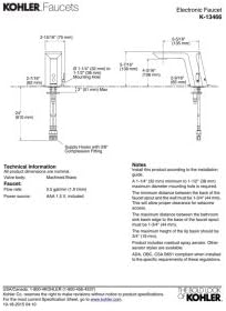 Miniatura 5 de Kohler K13466CP - Grifo de baño sin contacto geométrico con pilas, cromado pulido