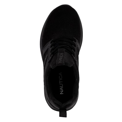 Nautica Kids Athletic Slip-On Sneakers - Comfortable Bungee Tennis Shoes For Boys And Girls - Durable & Breathable Shoes For Active Kids -Little Kid-Gerard-Black Mono-Size 13 thumb #3
