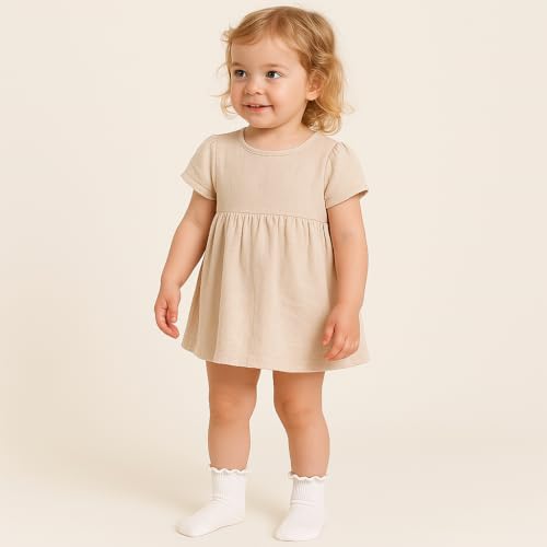 Baby Toddler Girls Ruffle Socks Newborn Infant Girl's Knee High Solid Cotton Long Socks