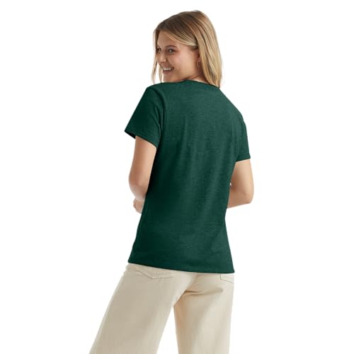 Image of Hanes Women's Perfect-T Crewneck T-Shirt, Lightweight Cotton Short Sleeve Tee for Women