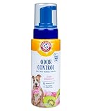 Arm & Hammer for Pets Odor Control Pet No-Rinse Foam with Baking Soda, Kiwi Blossom Scent, 8oz; Best Odor Eliminating Foam for Dogs and Puppies; Arm and Hammer Baking Soda Waterless Dog Deodorizer