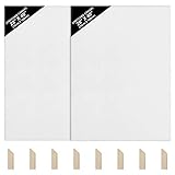 Kurtzy Lienzos para Pintar en Blanco (Pack de 2) - 70 x 100