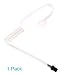 Replacement Clear Acoustic Tube for Two Way Radio Earpiece and Headset, Surgical Grade UV Resistant Clear Tube, Replacement Coil Tube