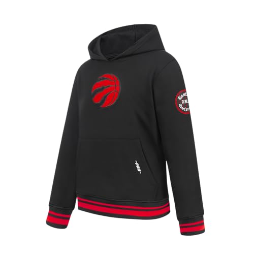 Sudadera con capucha Pro Standard de algodón negro y rojo para niños aficionados a la NBA 3