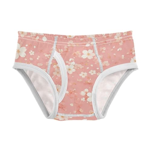 KLL Cherry Blossoms Toddler Boys' Cotton Briefs Underwear Breathable Undies