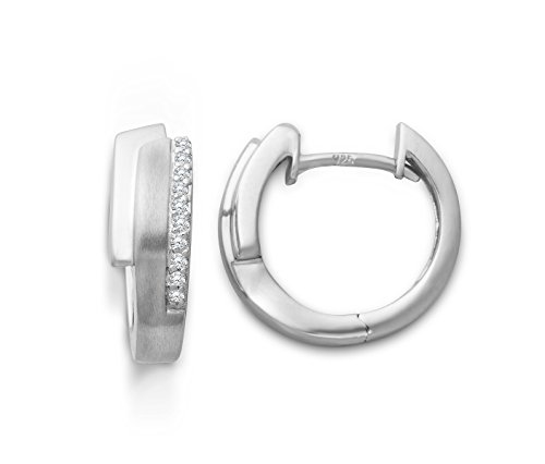 Preisvergleich Produktbild Miore Damen Creolen 925 Sterling Silber Zirkonia MSM188E