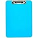 Amazon Basics Colorful, Sturdy, Lightweight Plastic Clipboards, Pack of 6, Letter Size, Assorted Colors