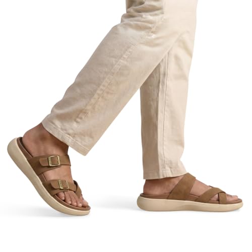 Image of Neeman's PureWhoosh Sail Sandals for Men | Adjustable Buckle Strap Casual Sandals | Cushioned Footbed with Arch Support | Comfortable Slip On Footwear for Daily Wear & Travel