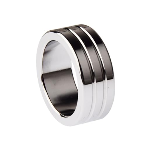 Silver Triple Thickened Design 304 Stainless Steel Multi-Functional Weight Rings 5 Sizes 23-30mm-USZF60 (28mm)