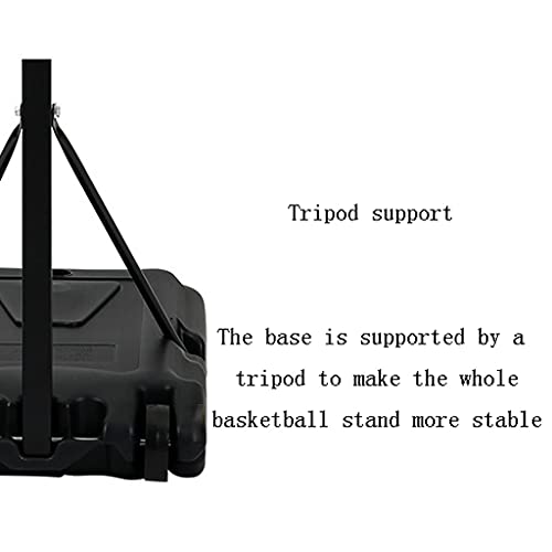 Draagbare basketbalhoepel, doelen en staan met in de hoogte verstelbare hofbasketbalring voor kinderen en volwassenen - Image 5