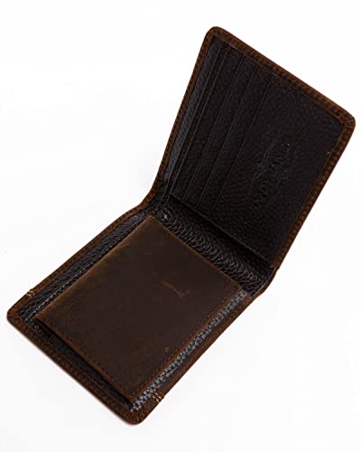 Cody James Men's Boot Stitch Bi-Fold Leather Wallet - Cjaho19wt163