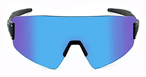 Optic Nerve - 2022 Premium & Affordable Magnetic Goggles, Fixieblast Edition With Matte Black Frame/Smoke/Blue Mirror Lens #TOP1