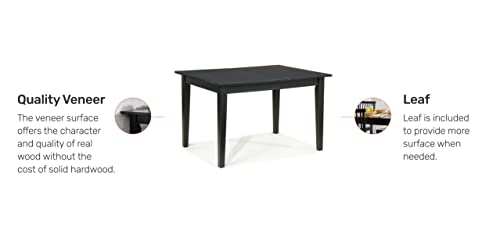 Arts And Crafts Black Rectangular Dining Table By Home Styles #TOP5