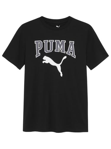 Image of Puma Boys' Short Sleeve Cotton Graphic T-Shirt, Crewneck