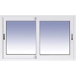 Ventanastock Ventana de Aluminio 1000x600 Corredera 2 hojas Climalit