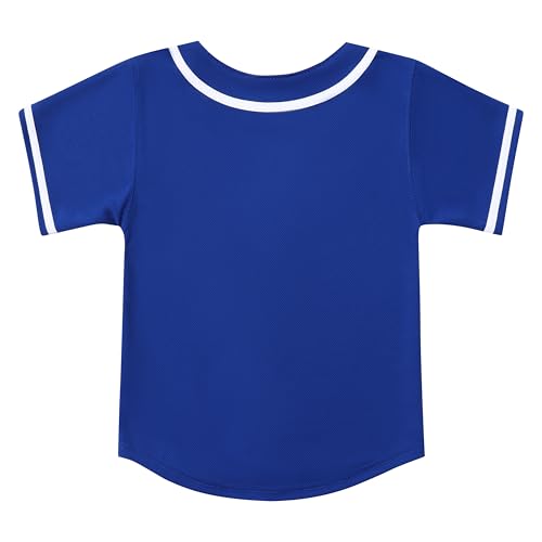PRIMITAS Camiseta juvenil de beisebol simples de botão, uniforme de equipe de softball, hip hop hips