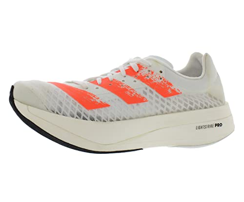 adidas Adizero Adios Pro Mens Shoes Size 10, Color: Cloud White/Signal Coral/Core Black-White