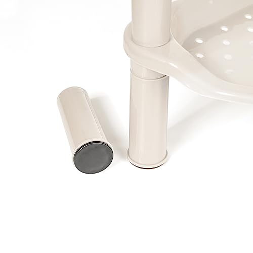 Slzbcy CYSS5-N-N 4 Tier Shower Caddies, Organizer Shelf Corner, Plastic Shower Rack Stands For Bathroom, Storage Bath Shower Caddy, 13.5X 10 X 33.5 Inches, Beige thumb #5