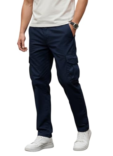 Image of TAGAS Men's Cotton Cargo Pants | Men Cargo Jogger Pant | Slim Fit Track Pants with Side Pockets | Stylish Streetwear Lower for Gym, Casual & Travel
