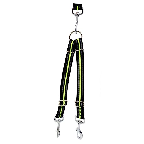 HOLIDYOYO Reflective Stripe Double Head Dog Leash Pet Pulling Strap for Dogs Durable Design for Walking and Hiking