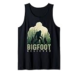 sasquatch yeti figura natura doppia esposizione bigfoot canotta