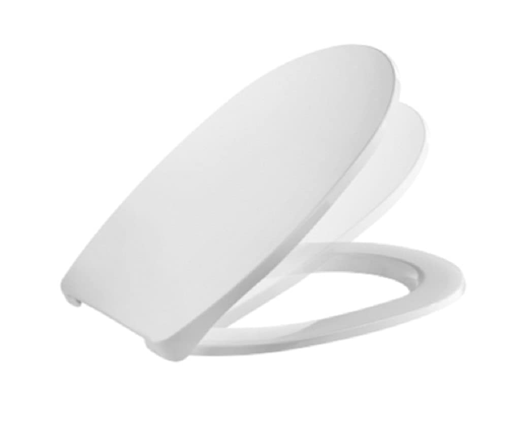 WC-deska, Duroplast, Stalowe Mocowania, Wolnoopadająca, Antybakteryjna, Do Villeroy&Boch Omnia Classic, Biała