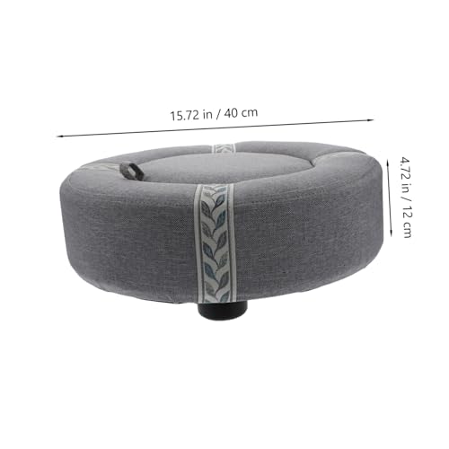 PRETYZOOM Grey Moxibustion Cushion Set Moxa Lid Tiny Hole for Less Smoke Comfortable for Neck Back Hip