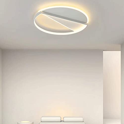 Plafonniers d'éclairage décoratif de salle à manger simple LED 6000K ring en métal