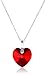 Sterling Silver Swarovski Elements Heart Pendant Necklace, 18"