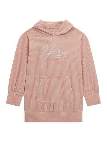GUESS Girls' Eco Long Sleeve Corduroy Hooded Dress