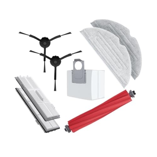 Washable Filter Mop & Accessories,Compatible for Roborock S7 MaxV Ultra | Robot Vacuum Cleaner Parts - Main Brush, Side Brush, Dust Bag(Washable Filter 2PC)