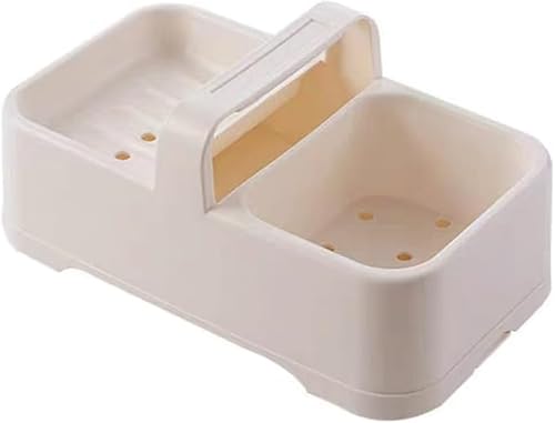 石鹸置き 石鹸箱 石鹸ホルダー 石鹸ケース ソープトレイ バス用品 携帯用石鹸コンテナ箱 プラスチックソープケースホールダー 2個置ける固形石鹸 通気 速乾性 水はけ 石鹸入れ おしゃれ バスタブ バスルーム キッチン トイレ シンク用 (A)