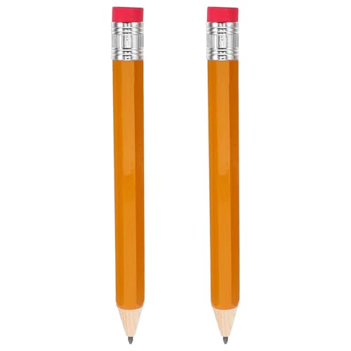 PLAFOPE 2 lápices de madera, novedosos: lápices decorativos gigantes, divertido y novedoso, útiles escolares y de oficina, recuerdo de fiesta de regreso a clases (recarga)