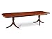 Jonathan Charles Buckingham Medium Antique Mahogany 88 x 48 Rectangular Dining Table