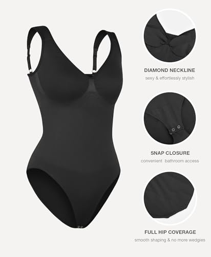 Lover-Beauty Body Suits for Women Seamless Shapewear Bodysuit Tummy Control Body Shaper3