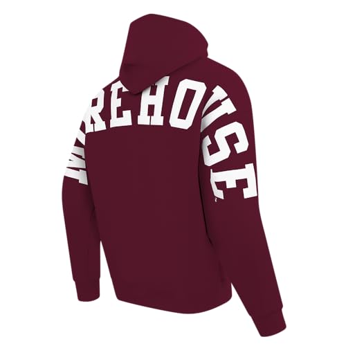 Men's College Wingspan Drop Shoulder Fleece Pullover Hoodie4
