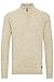Produktbild Blend BHDanovan Herren Strickpullover Troyer Feinstrick Pullover mit Troyerkragen Reißverschluss Rippbündchen Baumwollmischung Regular fit, Größe:XL, Farbe:Bone White (70016)