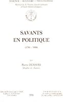 Savants En Politique (1750-1950) 2711682994 Book Cover