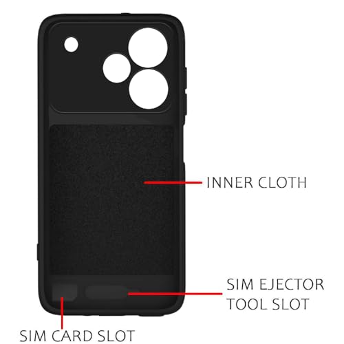 Image of Back Cover Compatible for Realme P4 Pro 5G | MagFit Ring Design (Non-Magnetic) | Shockproof | Anti-Slip Grip | Raised Camera Edges | Slim Protective Case for Realme P4 Pro 5G (Matte Black)
