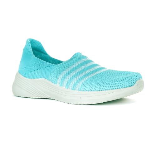 Pro Turquoise Walking Sports Shoes for Women - Size 4